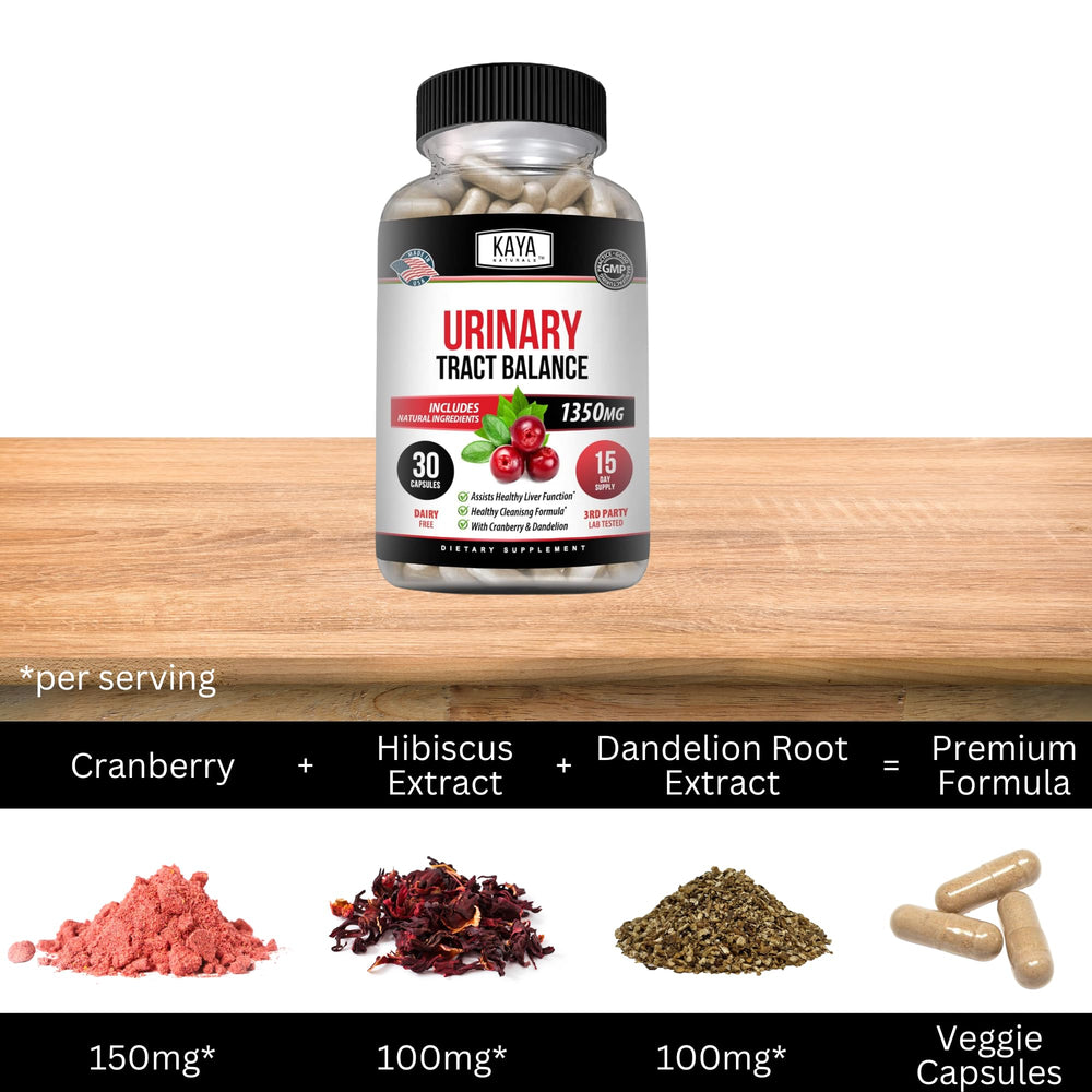 Kaya Naturals Veggie capsules pack emphasizes gluten-free, non-GMO daily convenience.