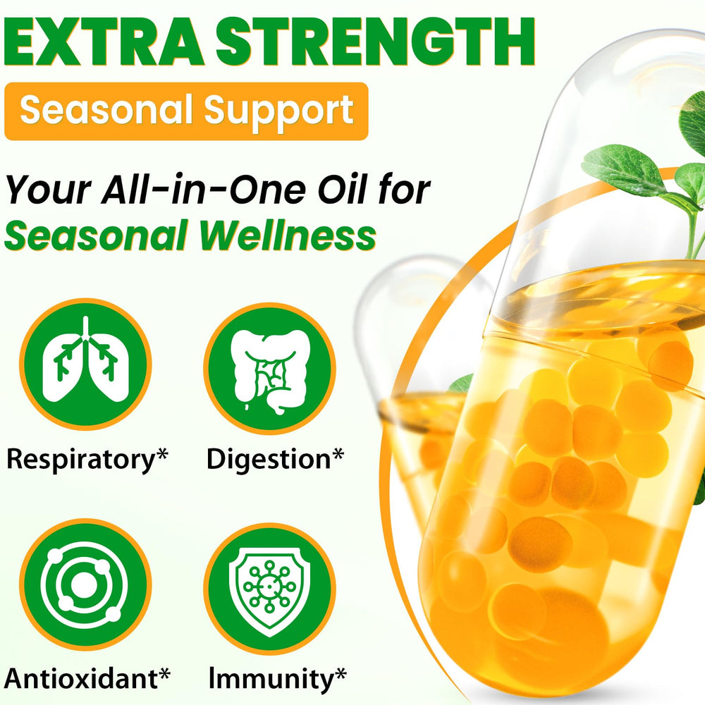 KCORMES oregano oil capsules close-up showing herbal blend