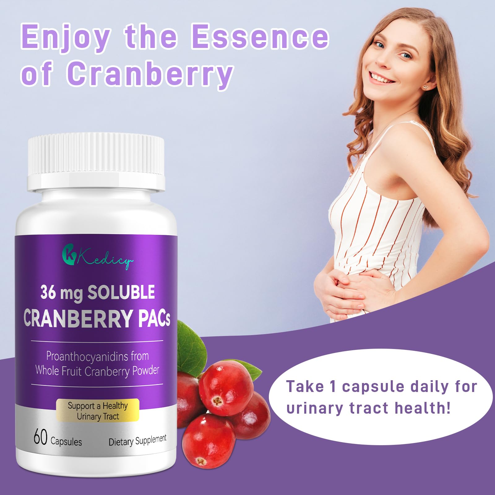 Kedicy Cranberry Pills New England sourcing emphasis for premium cranberry