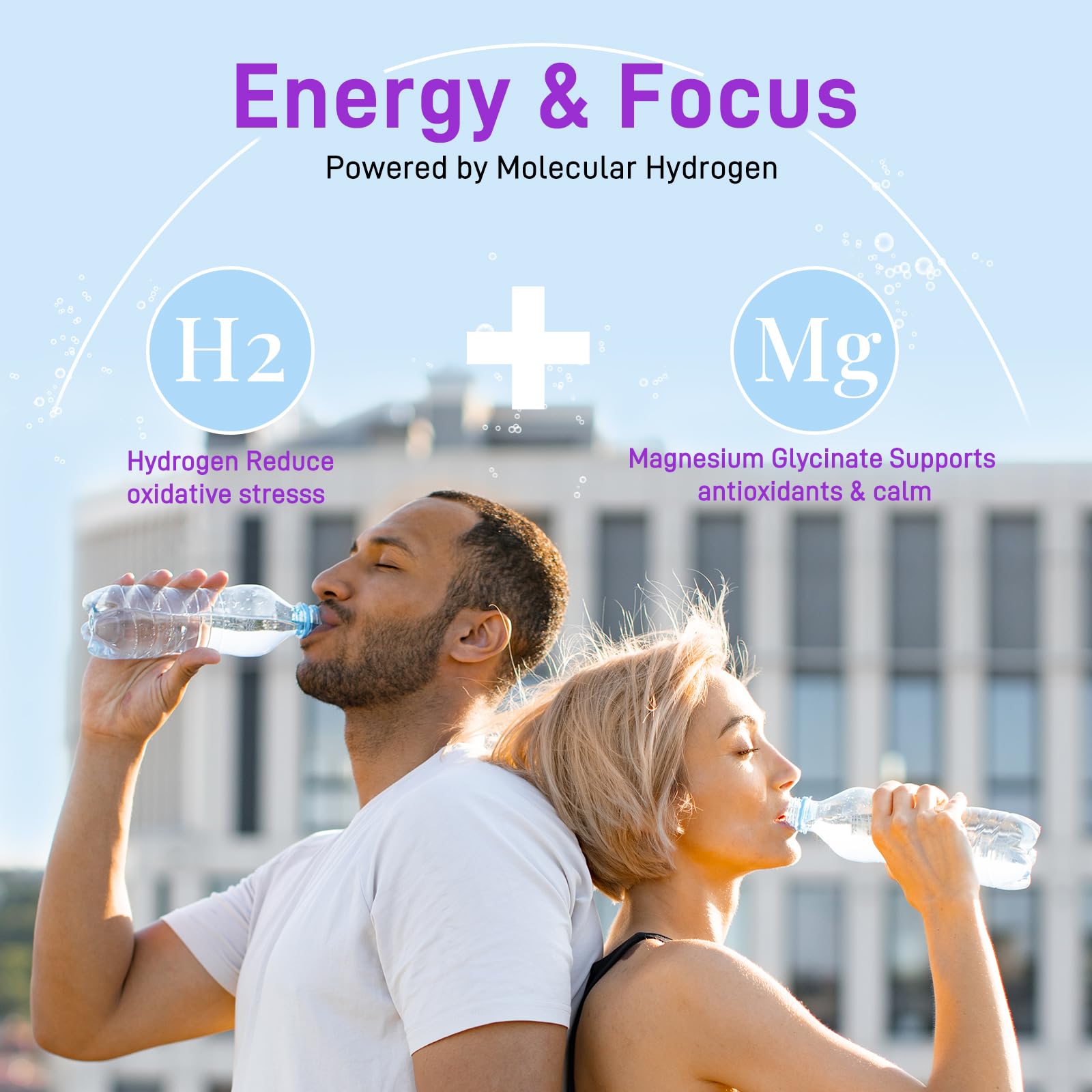 Athlete rehydrating with Kedicy tablets after training.