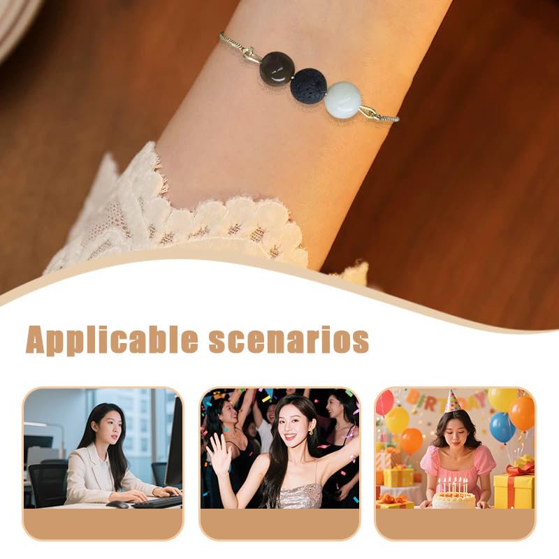 Kefley Adjustable clasp bracelet fits small or large wrists comfortably.