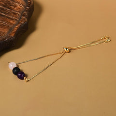 Kefley adjustable beaded bracelet for mindful breathing and flexible fit.
