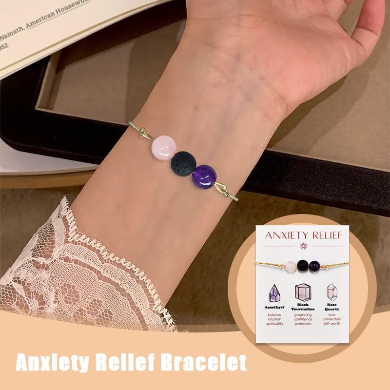 Kefley natural stone bracelet for daily calm and versatile style.