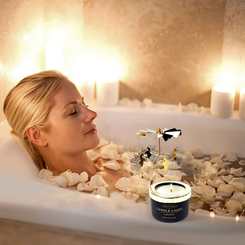 Kelly's Custom Candles aromatherapy candle enhances mood with subtle, high-quality oils.