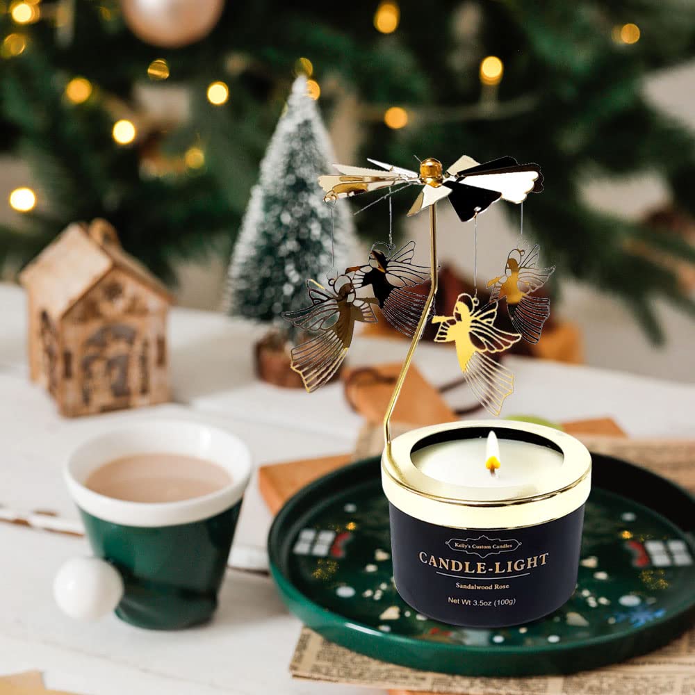 Kelly's Custom Candles black gift box showcases elegant packaging for thoughtful gifting occasions.
