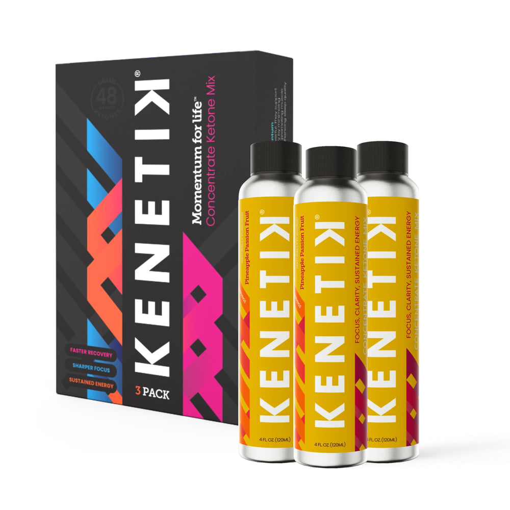 Kenetik Ketone Drink Pineapple Passionfruit bottle ready for daily energy and focus
