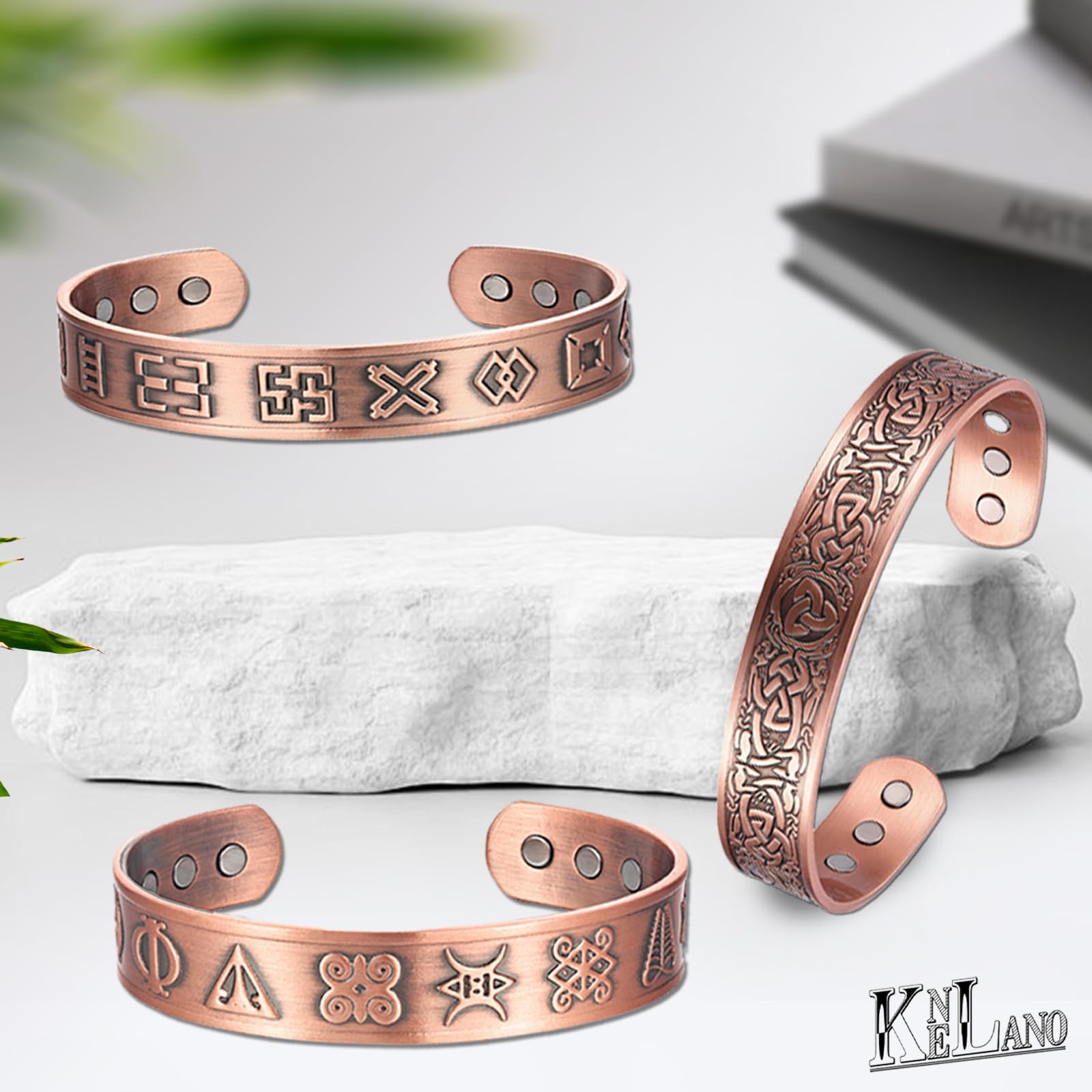 KENLANO copper bracelet daily wear suitable for work, gym, or evenings.