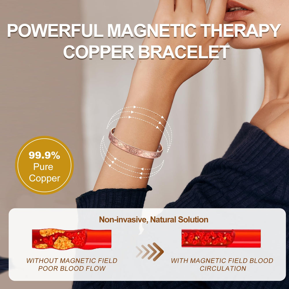 KENLANO copper bracelet in elegant gift box ready for gifting