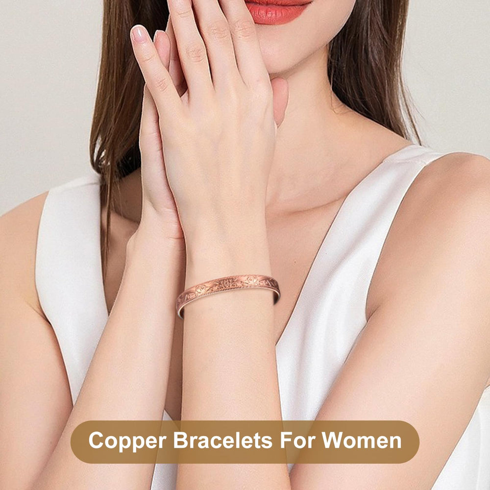 KENLANO hypoallergenic copper bracelet, skin-friendly for sensitive skin