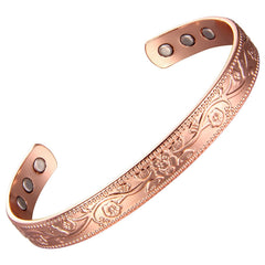 KENLANO copper bracelet for women close-up with six magnets for balanced coverage