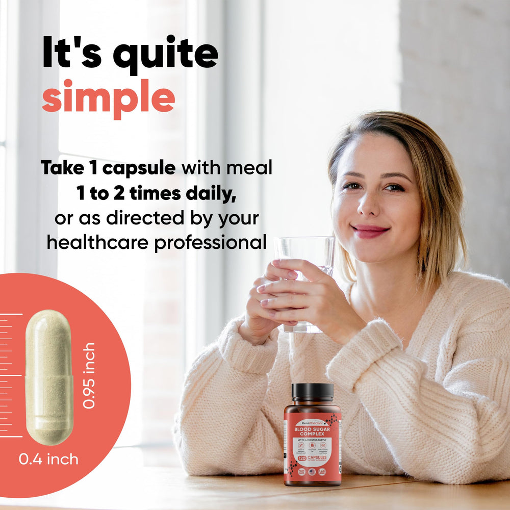 KeosPharma ingredients: magnesium, cinnamon, zinc for antioxidant support.