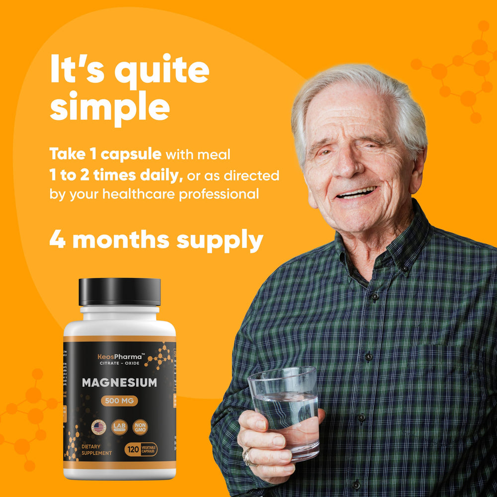 KeosPharma packaging highlights non-GMO attributes and reliable bioavailability.