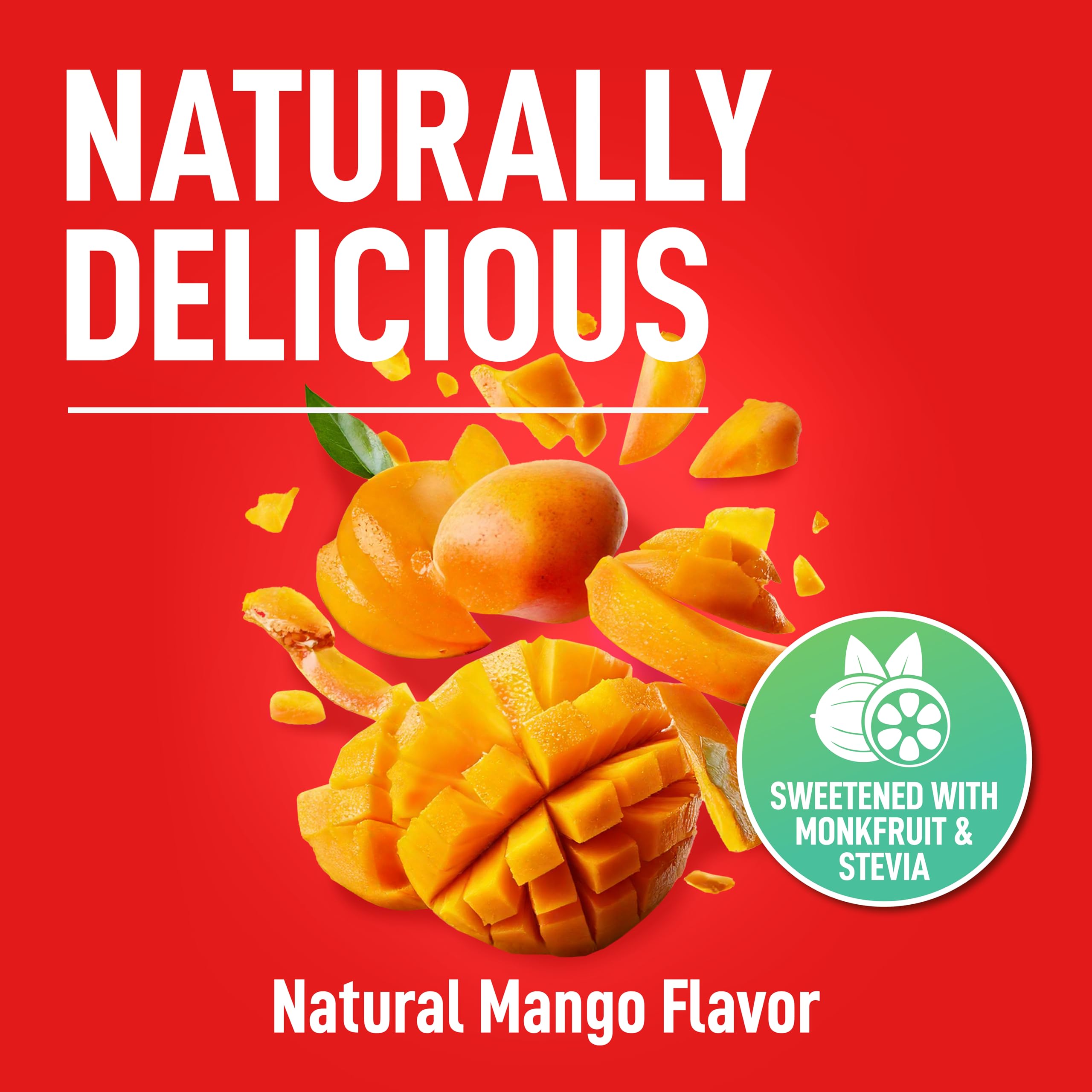 Keppi Mango packet dissolving in water for quick, clump-free hydration