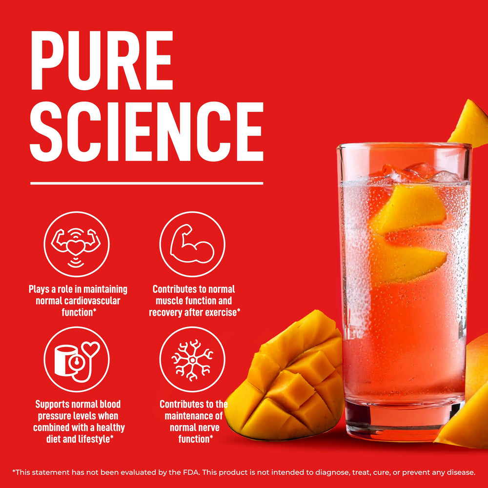 Keppi Mango packet with ingredients highlighting balanced electrolytes for hydration