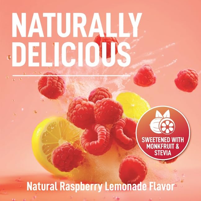Keppi Electrolytes Raspberry Lemonade powder dissolves quickly in water for on-the-go hydration