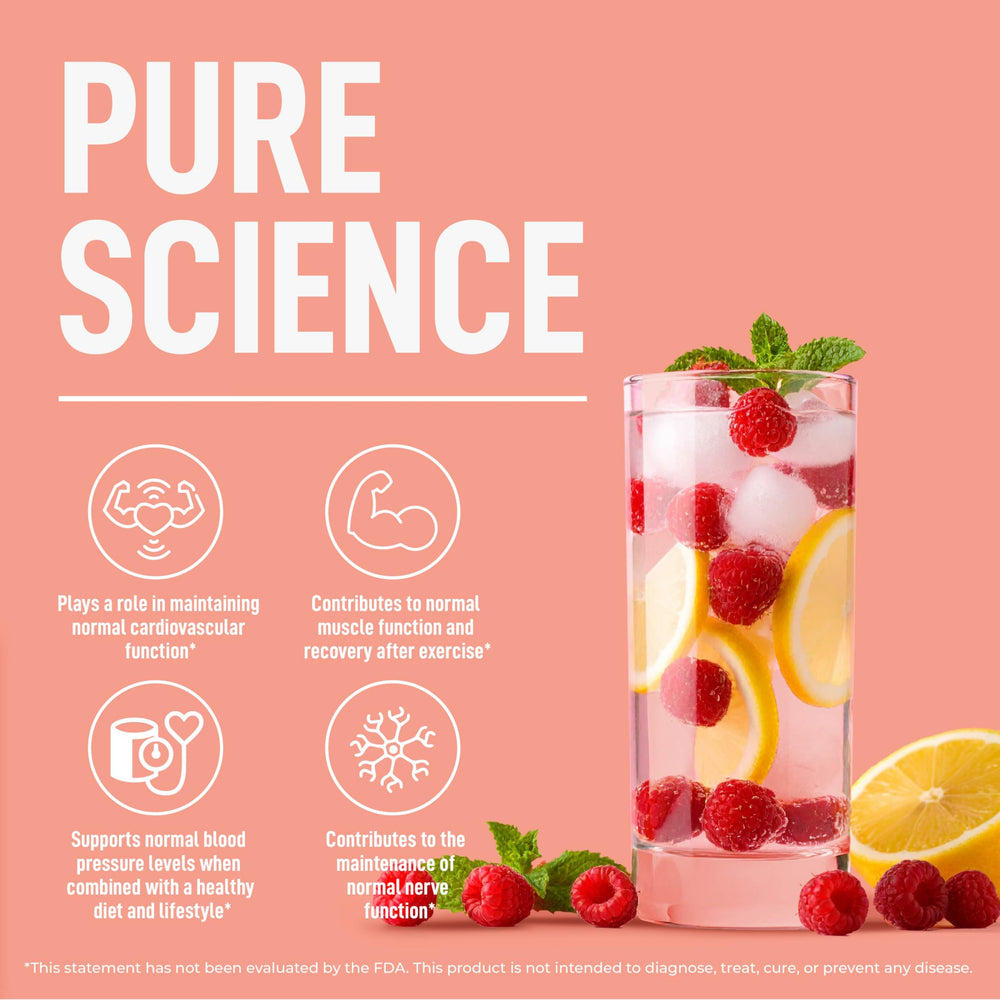 Keppi Electrolytes Raspberry Lemonade flavor packets for zero-calorie hydration.