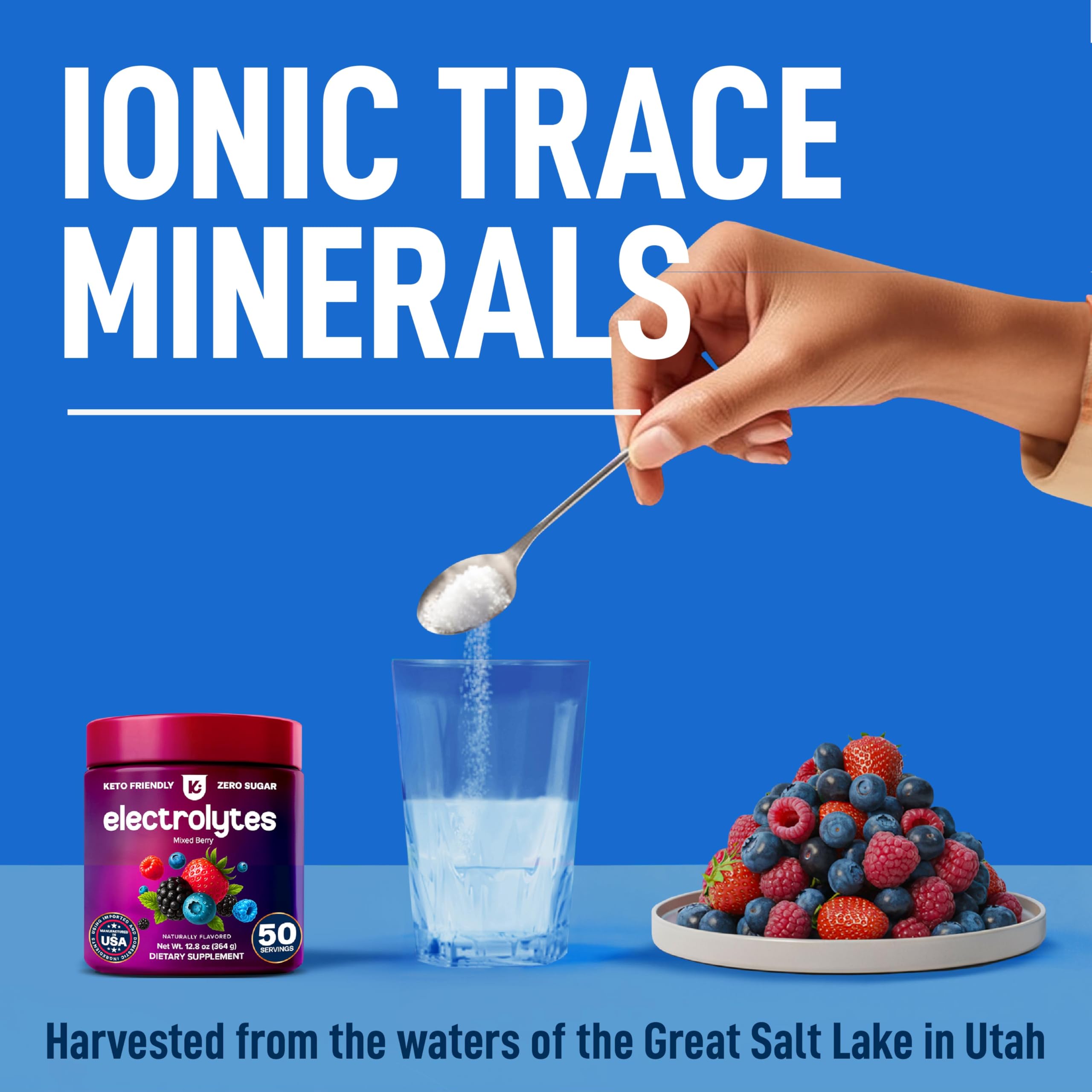 Keppi Mixed Berry Electrolytes being poured into glass for refreshing hydration