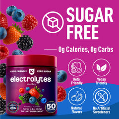 Keppi Electrolytes scoop beside tub for easy daily mixing