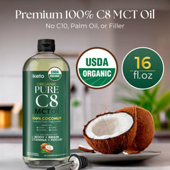 Keppi MCT Oil pour into coffee for a smooth, neutral blend
