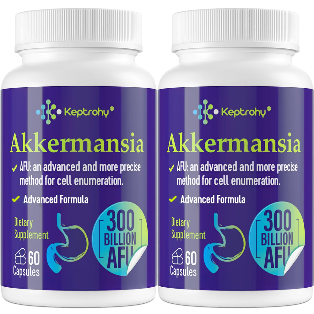 Keptrohy Akkermansia bottle with 300B AFU capsules supports gut balance