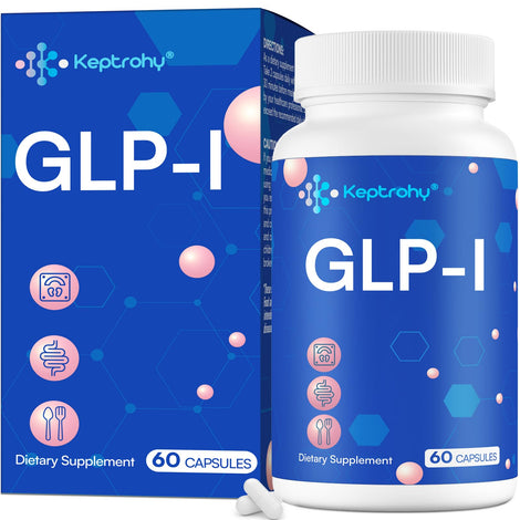 Keptrohy GLP-I supplement bottle promotes daily GLP-I support for digestive balance.