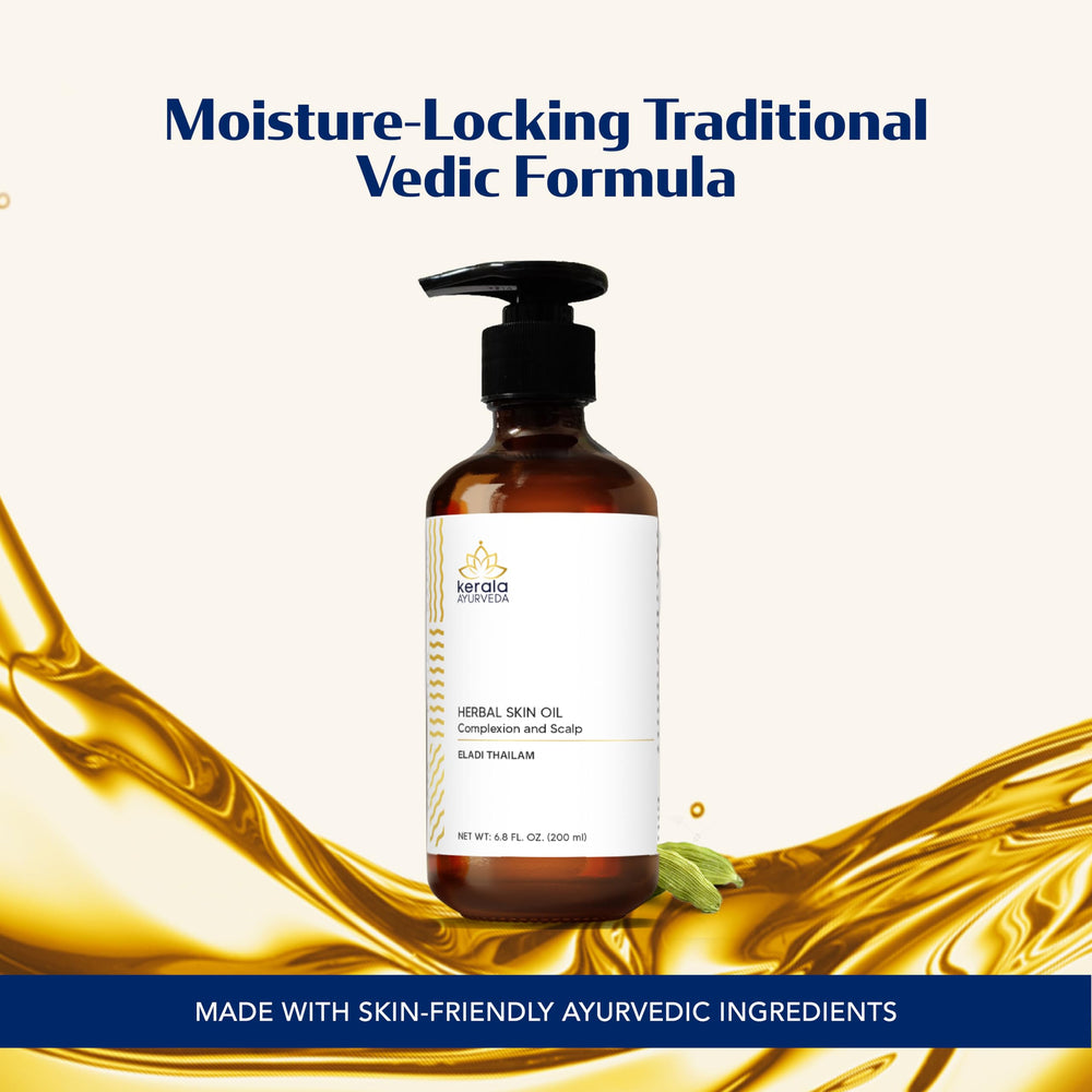 Kerala Ayurveda Eladi Thailam hair scalp care for nourished strands.