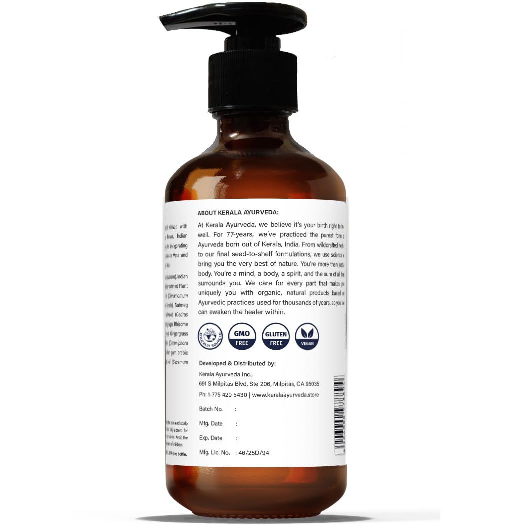 Kerala Ayurveda Eladi Thailam skin radiance image suggesting healthy complexion.