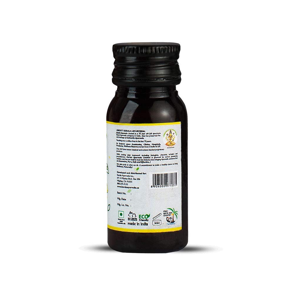 Kerala Ayurveda Eranda Sukumaram label highlights purity and heritage