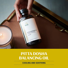 Tejas Oil massage application showing soothing, cooling care for tense areas