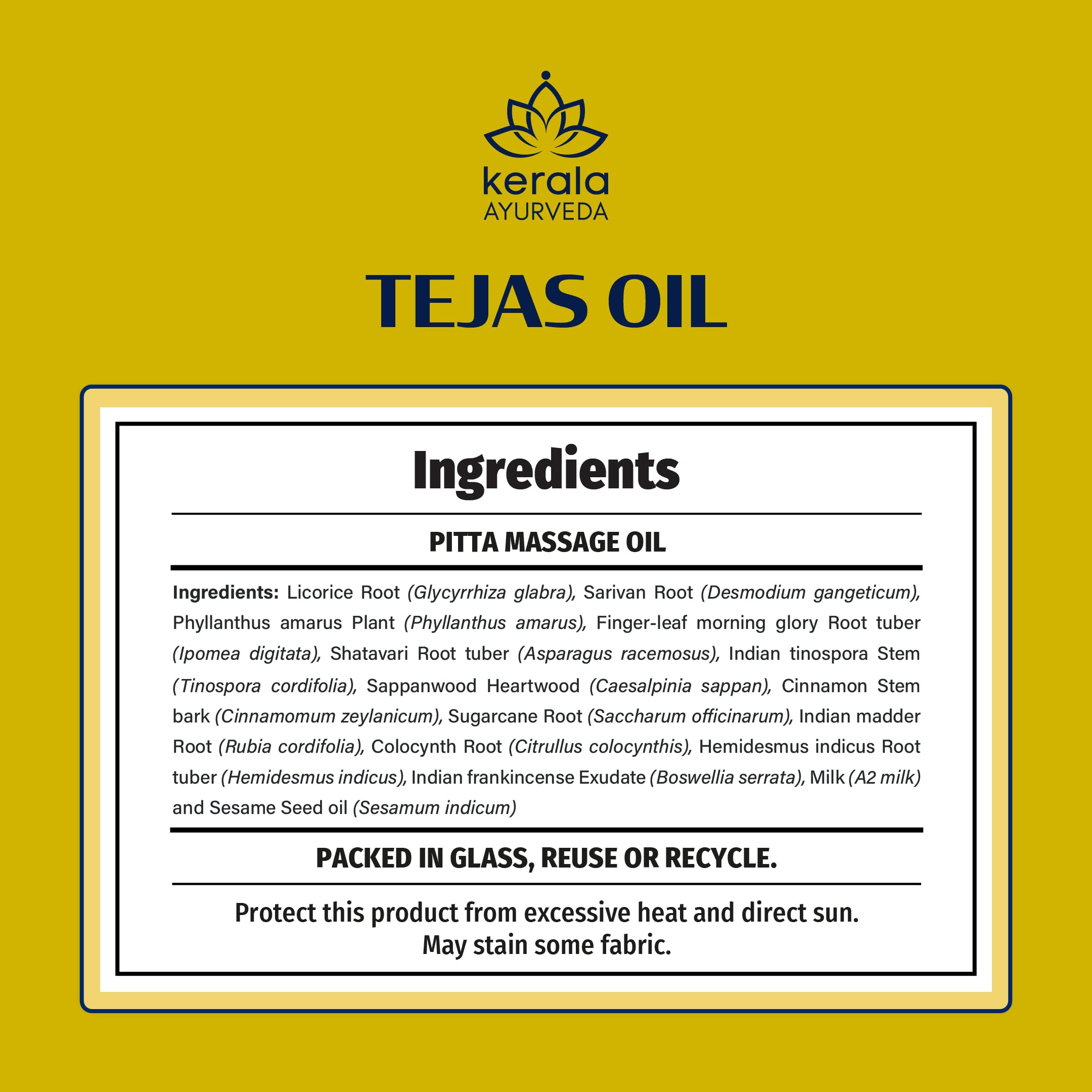 Relaxed mood after Tejas Oil massage session
