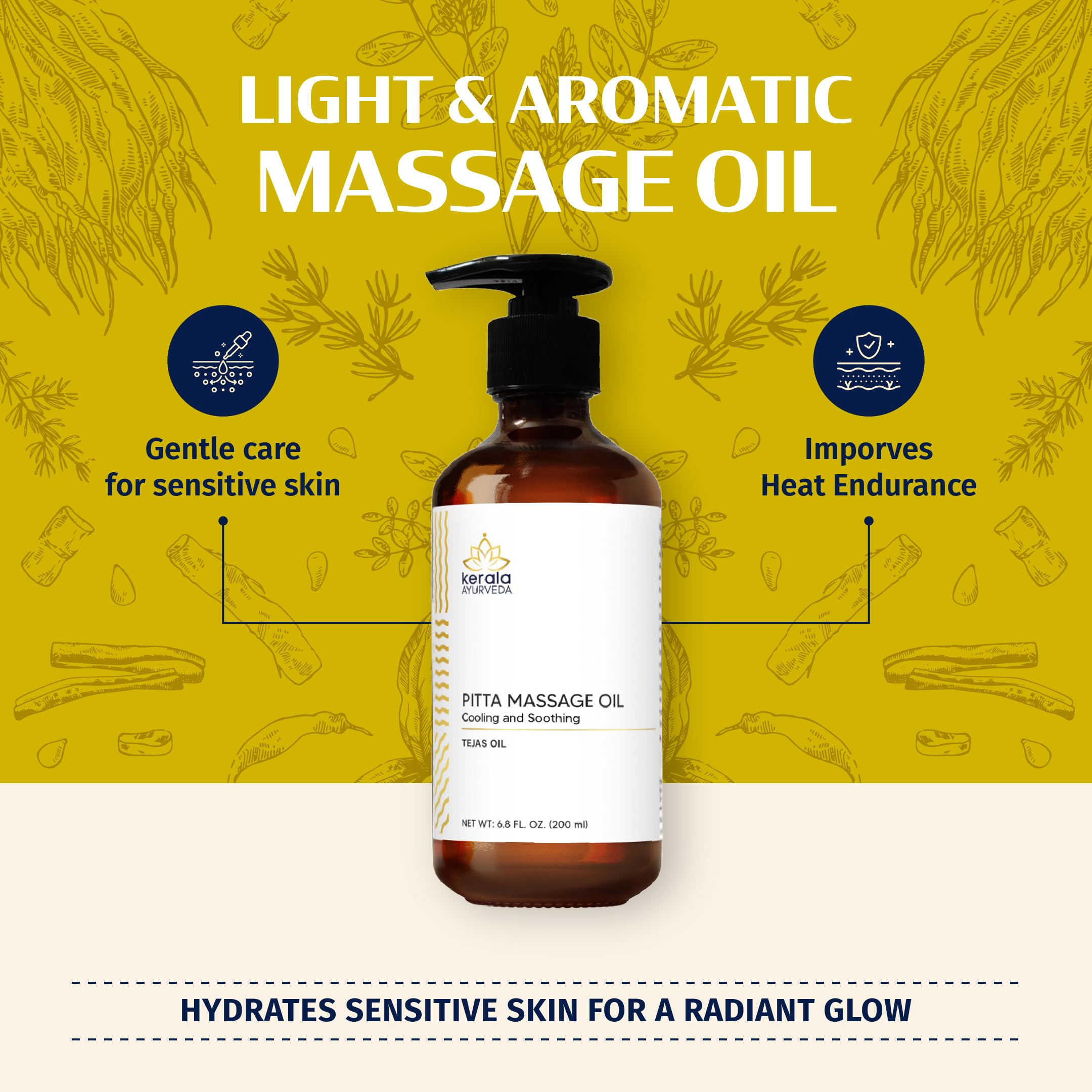 Tejas Oil provides skin hydration during massage and daily routines