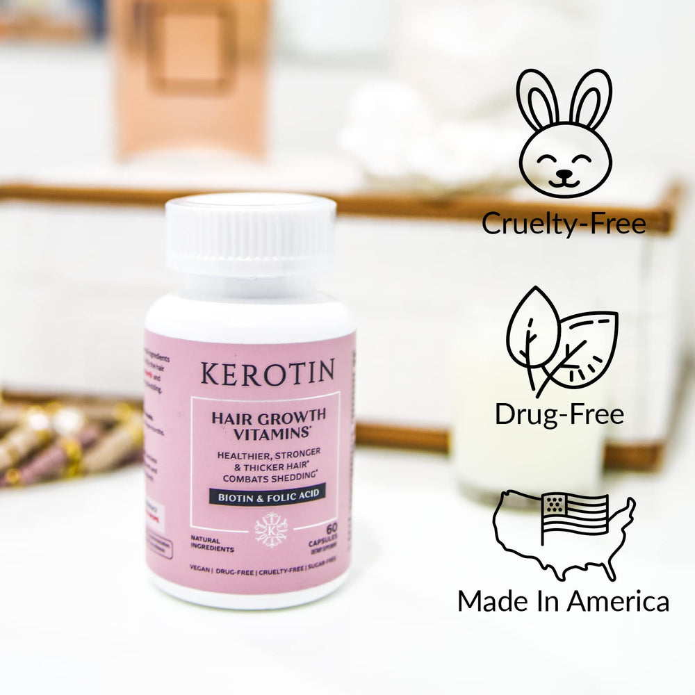 Kerotin Collagen stimulator capsules for enhanced skin and hair glow