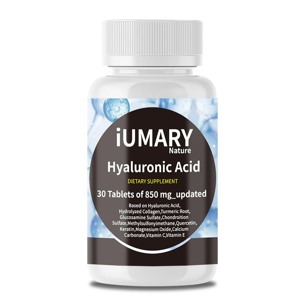 Keszciy Hyaluronic Acid 850mg bottle promotes joint support and skin hydration.