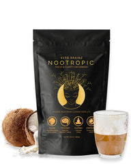 Keto Brainz crema nootrópica C8MCT en bote para claridad matutina.