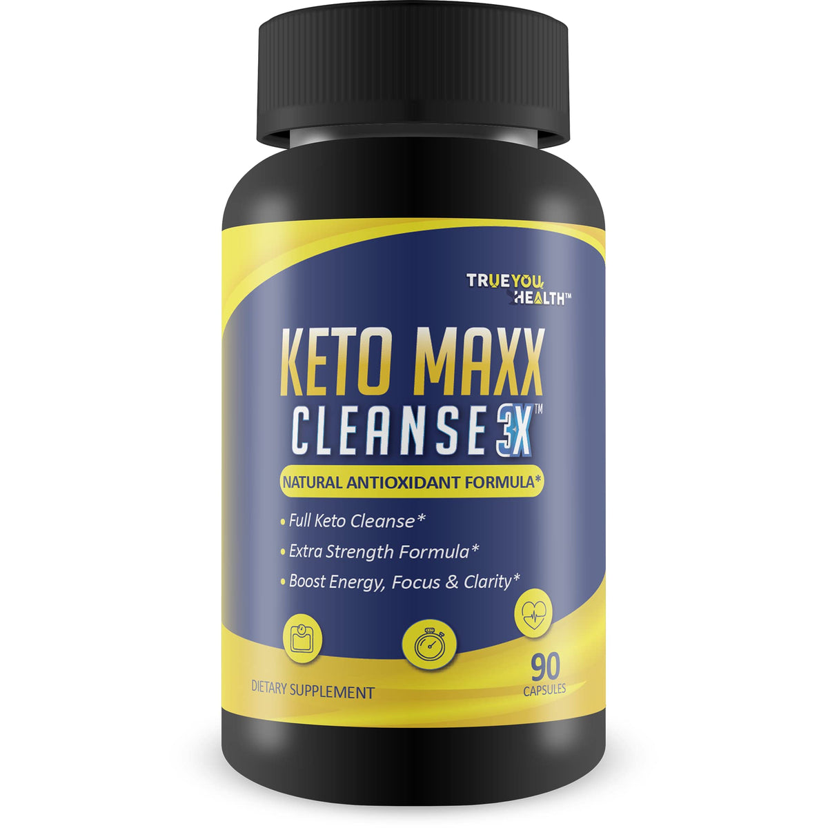 Keto Maxx Cleanse 3X bottle front for daily detox support.