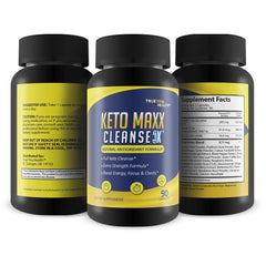 Keto Maxx Cleanse 3X pills being poured for the cleanse routine.