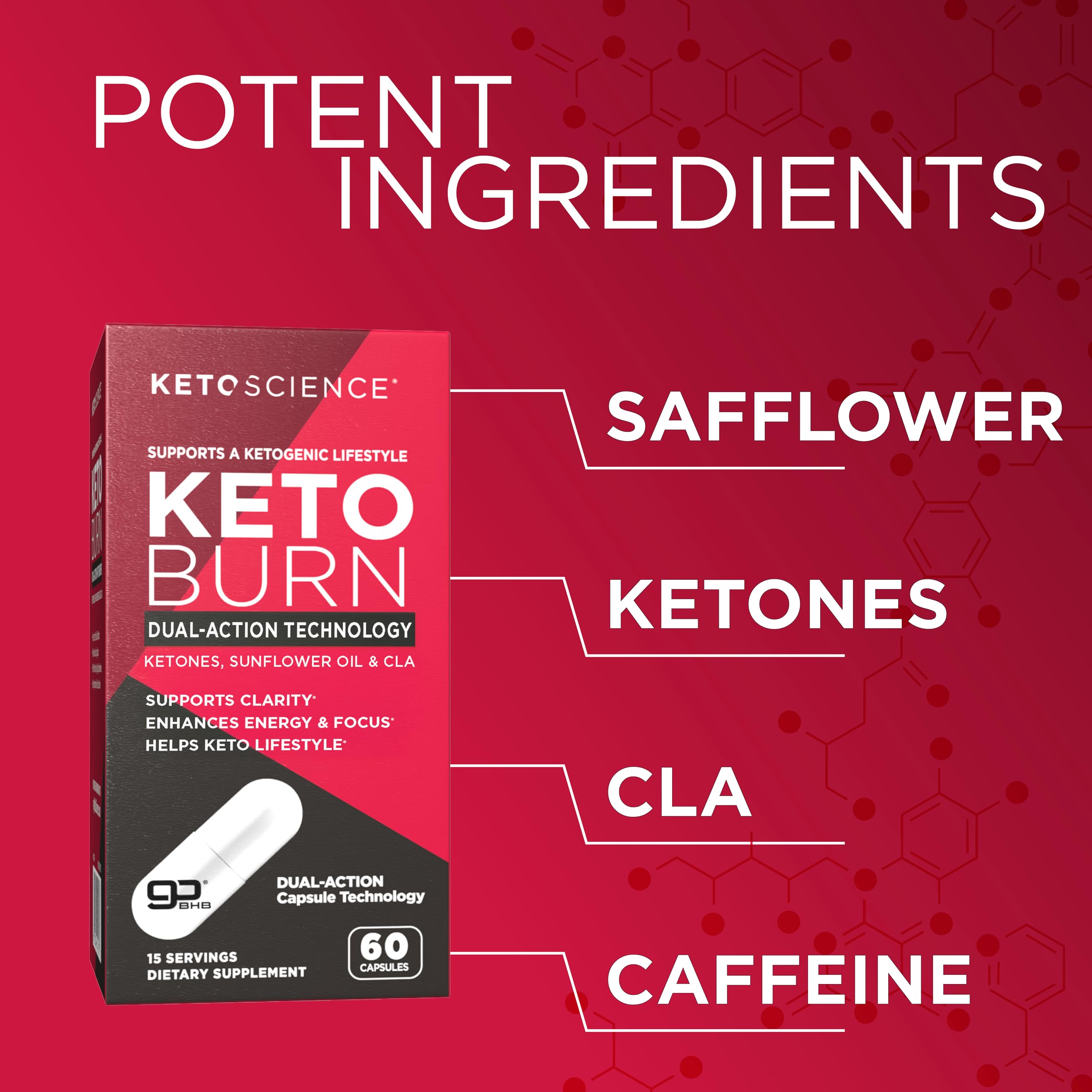 GoBHB ingredient graphic highlights exogenous ketones.