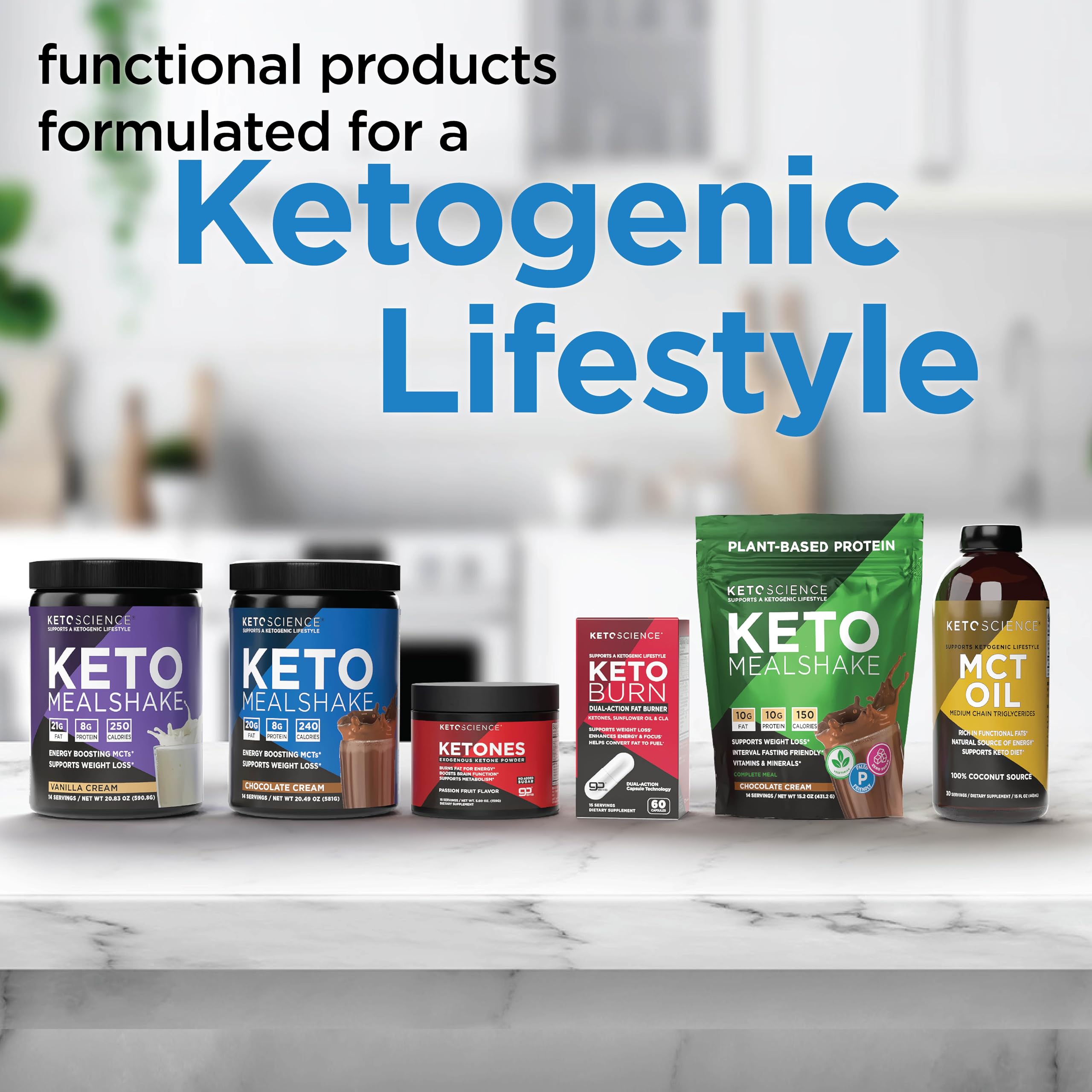 Serving of Keto Science Ketones Powder after workout for steady energy.