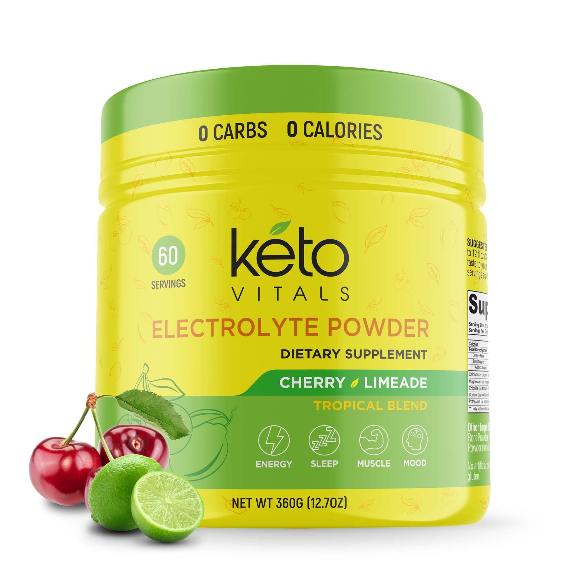 Keto Vitals Electrolyte Powder bottle ready for on-the-go hydration and energy