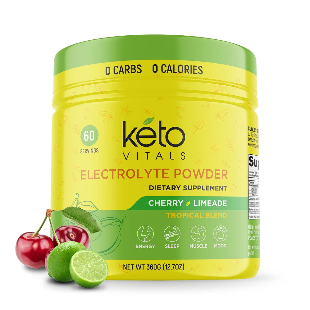 Keto Vitals Electrolyte Powder bottle ready for on-the-go hydration and energy