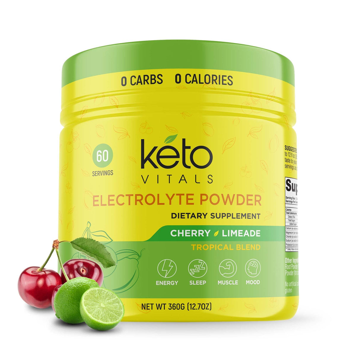 Keto Vitals Electrolyte Powder bottle ready for on-the-go hydration and energy
