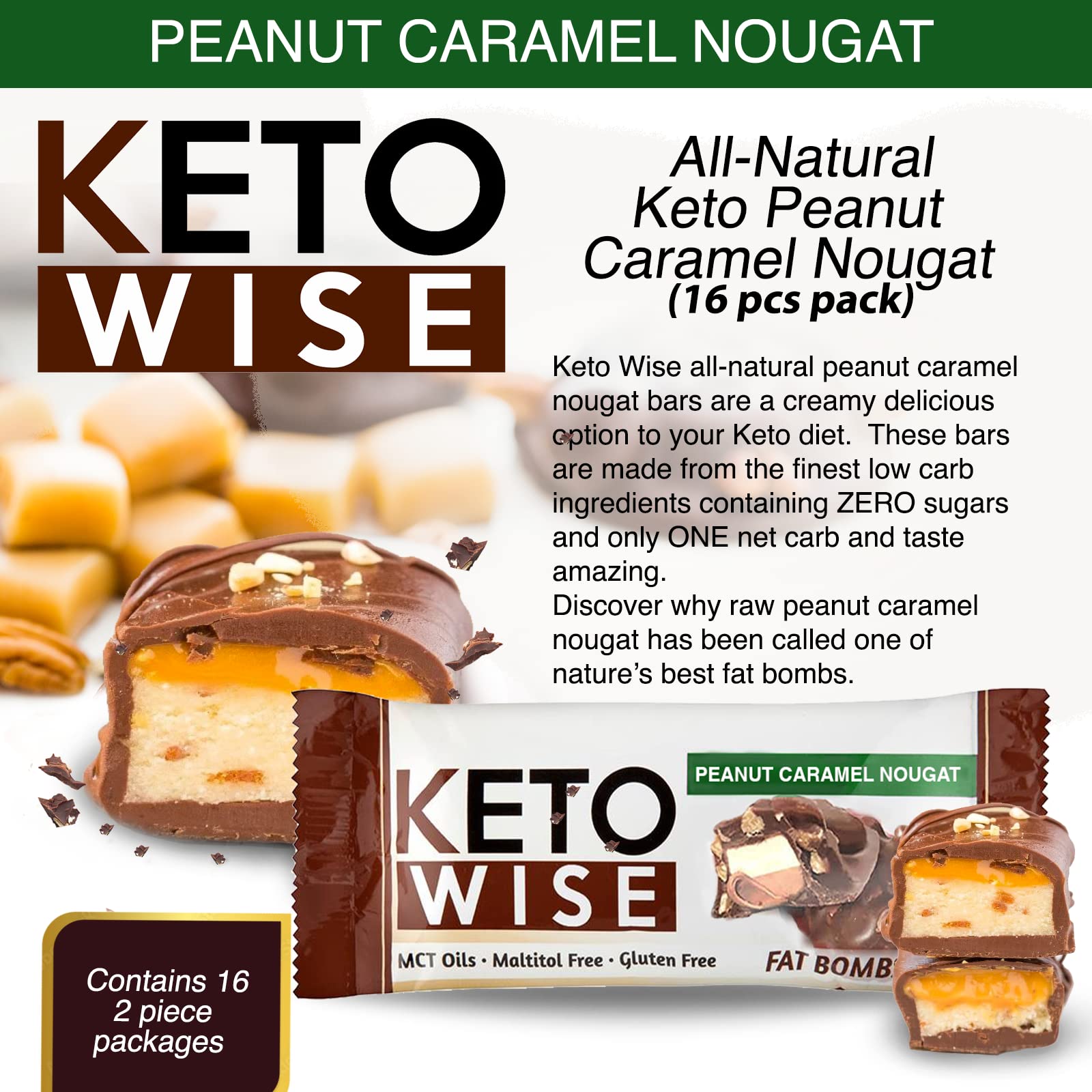 Keto Wise Fat Bombs two-piece portions for controlled snacking