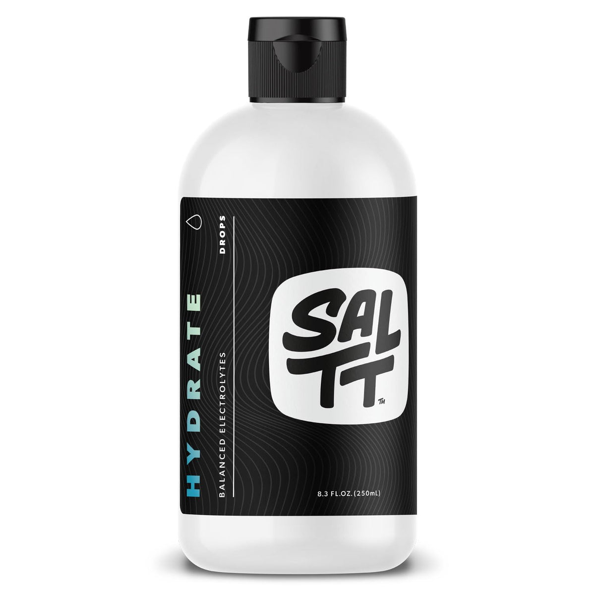 Keto Chow SALTT Hydrate 8oz bottle for on-the-go hydration.