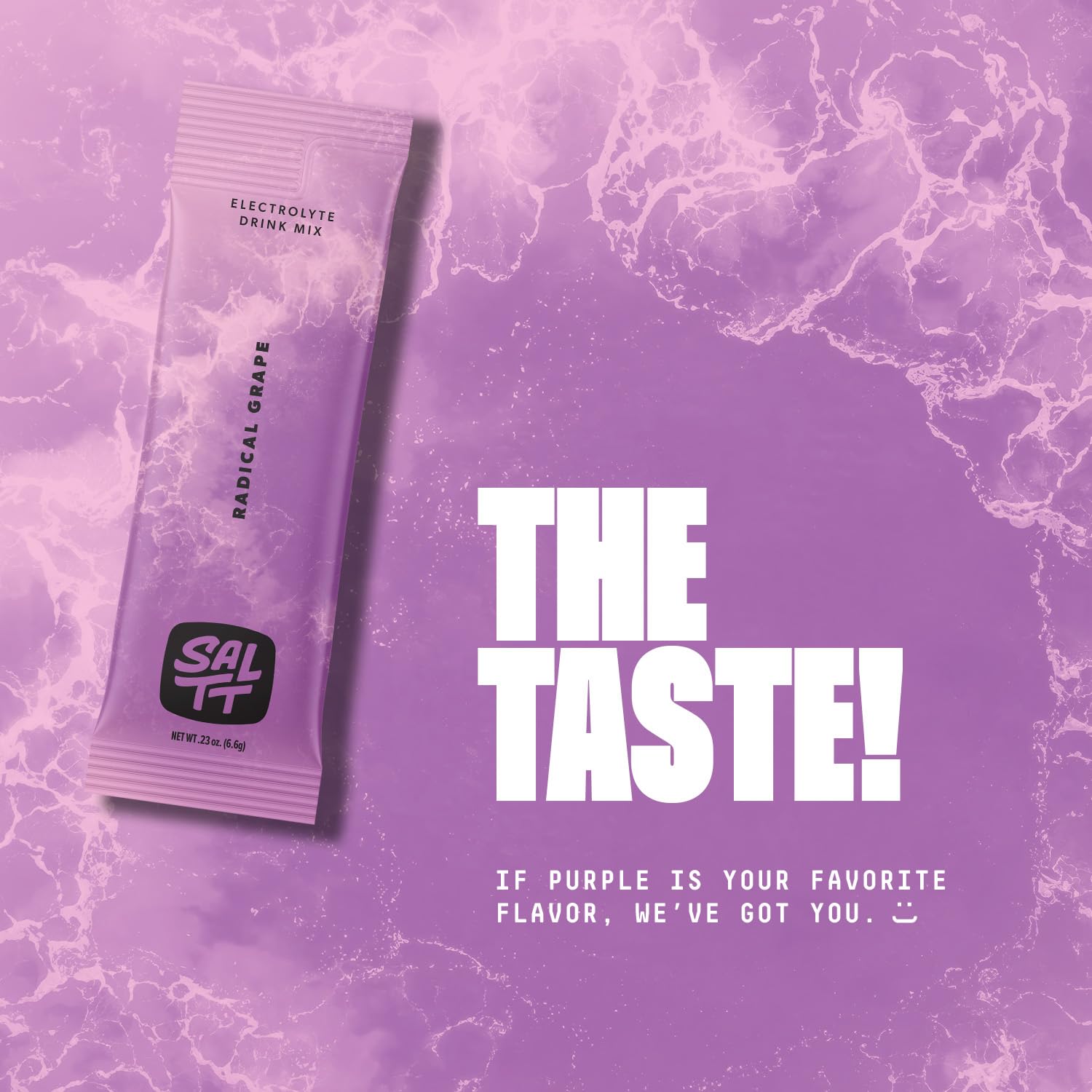 Keto Chow SALTT Radical Grape travel kit for easy electrolyte refresh.