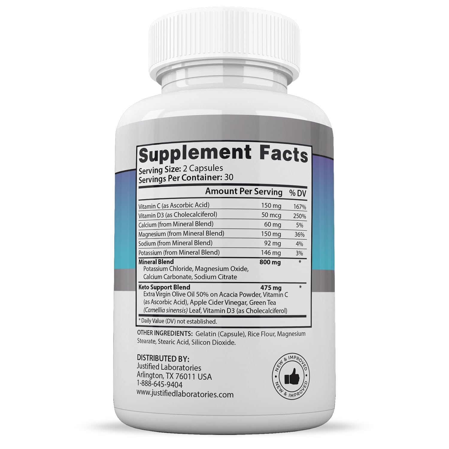 Ketogenix bottle cap close-up signaling clean GMP-compliant production
