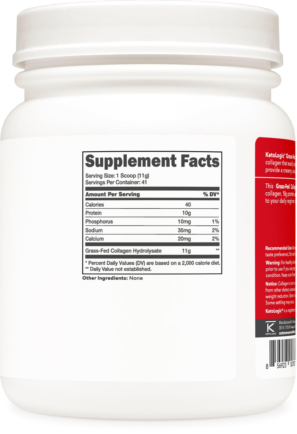 Ketologic collagen powder in smoothie for protein boost
