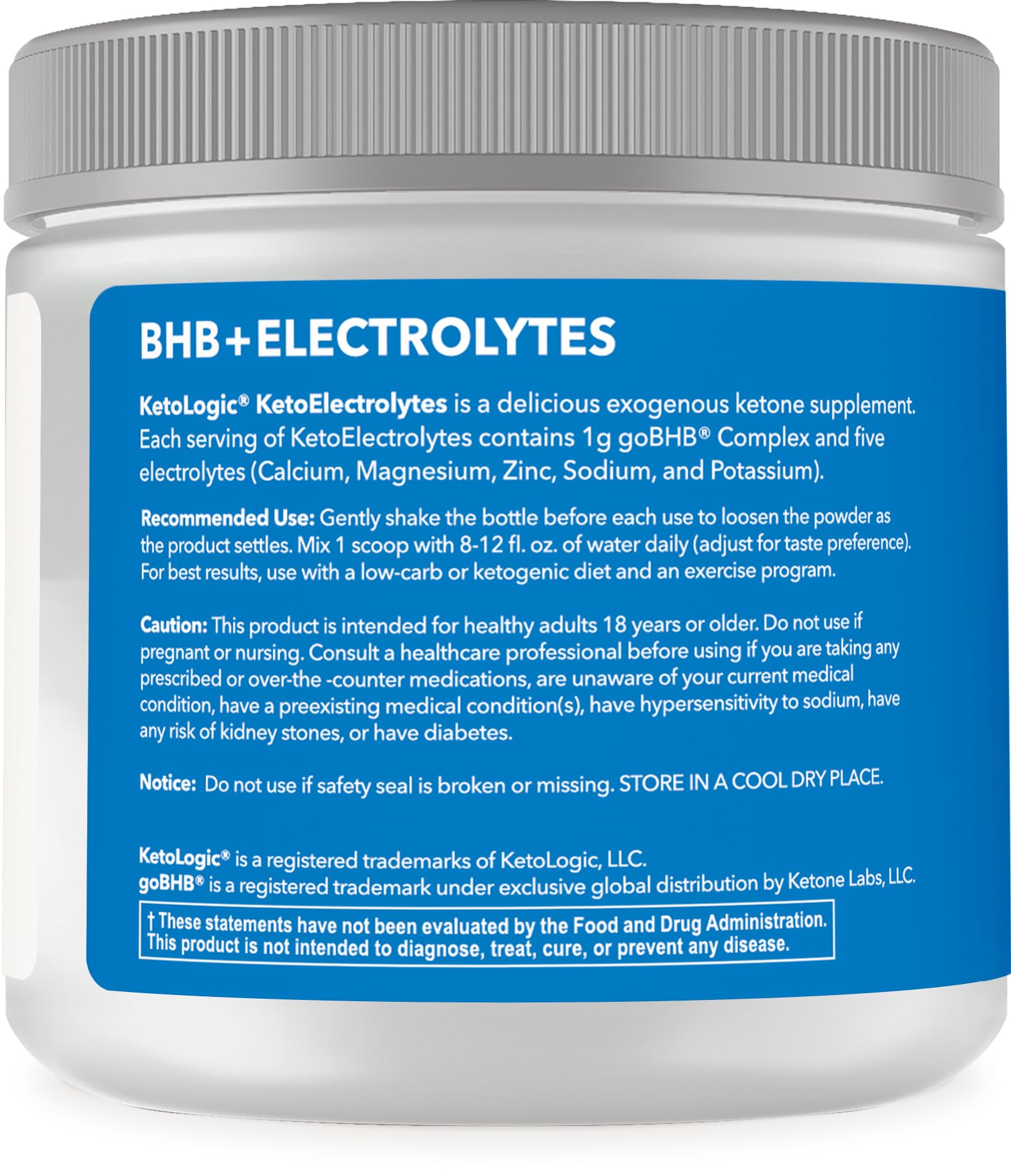 Ketologic Keto Electrolyte Powder Tropical Punch prepared drink cooling hydration in a glass.