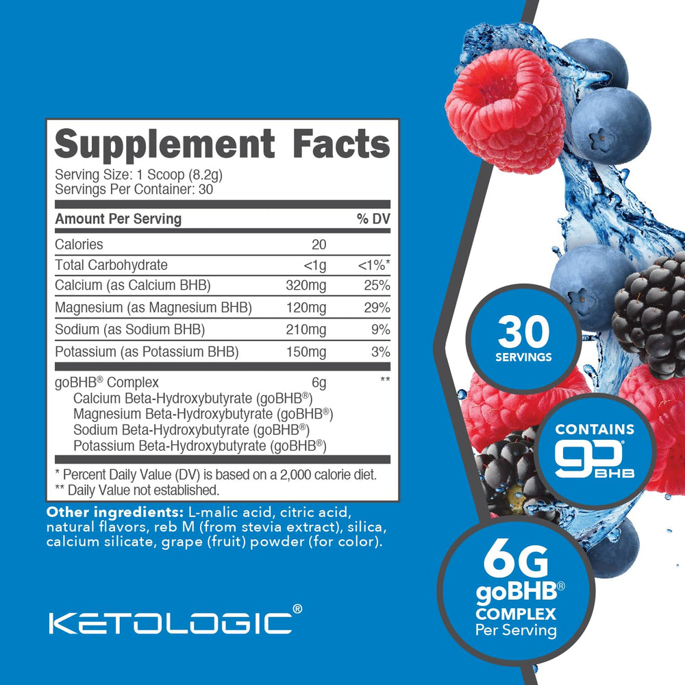 Ketologic KHB patriot pop bottle for flavorful daily keto fueling