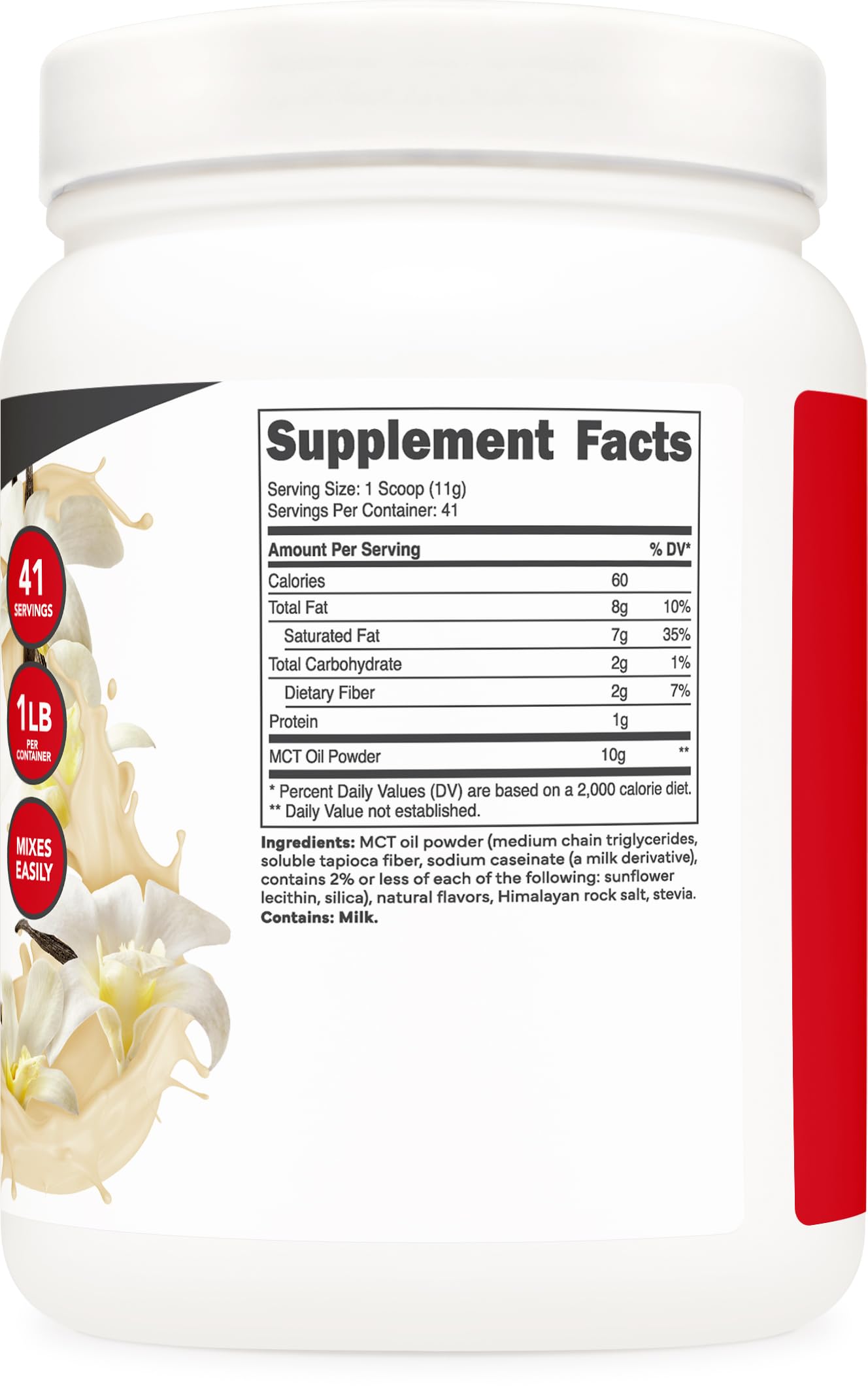 Ketologic MCT Oil Powder being added to soup for extra creaminess