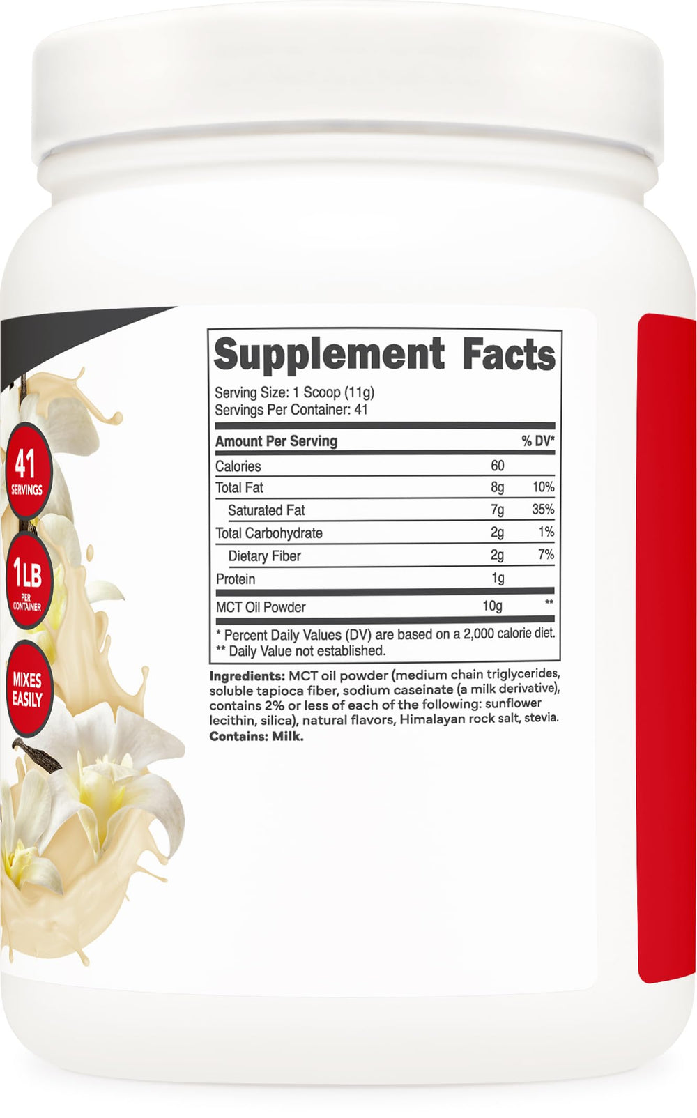 Ketologic MCT Oil Powder being added to soup for extra creaminess